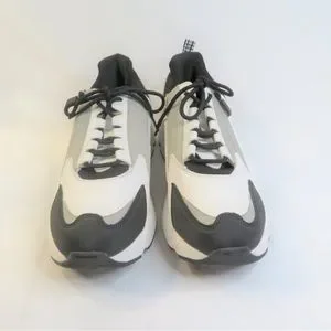 Zara | Shoes | New Zara Sneakers Shoe With Zip Detail On Side Sz 1